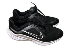 Nike Quest 5 Black Smoke Grey/White Lace Up Mesh Low Top Sneaker Size 10