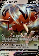Dodrio V 201/264 Holo Ultra Rare Fusion Strike Pokemon Near Mint