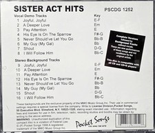 1252 SISTER ACT KARAOKE  POCKET SONGS JUST TRACKS CDGS LOT LONG DRIVE