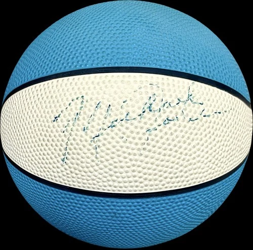 Michael Jordan Signed Mini North Carolina Tar Heels Basketball Pre Rookie Auto!!