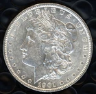 1901-O MORGAN SILVER DOLLAR ~ ABOUT UNCIRCULATED CONDITION ~ 1c START