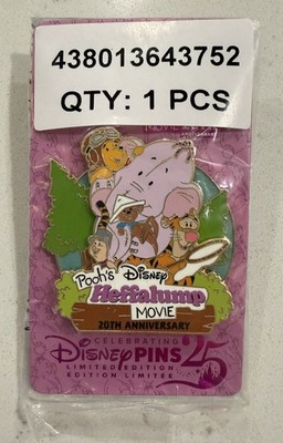 Disney Store 2025 Pooh s Heffalump Movie 20th Anniversary Lumpy Roo LE 750 Pin