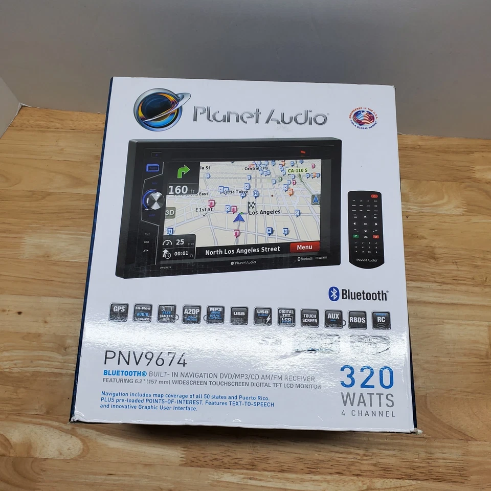 Brand New - Planet Audio PNV9674 6.2” Car Stereo GPS DVD AM/FM Receiver USB SD - Image 2 of 4