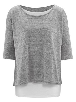 Graue Damen-Stillbluse Bellybutton Maternity