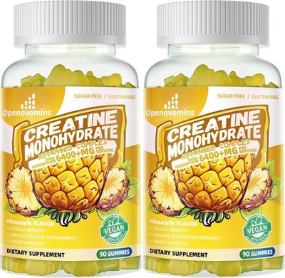 2 Pack Creatine Monohydrate Gummies Complex for Men & Women Advance 180 Gummies