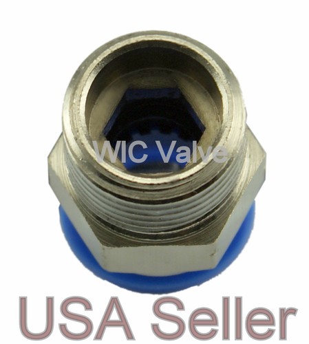 5 Pieces Male Straight Connector Tube OD 1/4" X NPT 1/4" Push In Air Fitting - Picture 3 of 3