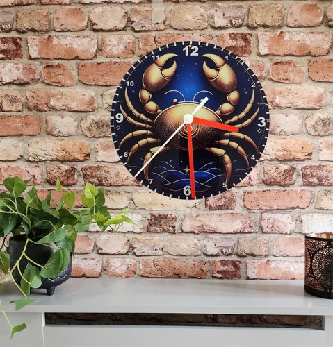 Horoscope / Astrology Signs on Quartz Clock, 2 Sizes, Choose From 12 Star Signs - Picture 30 of 80
