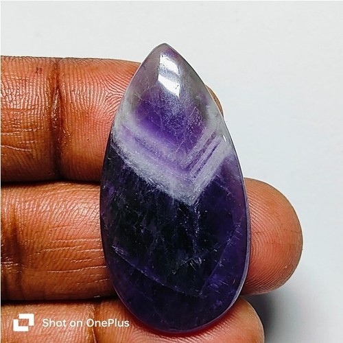 Trapiche Amethyst Stone Natural Amethyst Cabochon Loose Gemstone 42 Ct. ME-10182 - Picture 3 of 4