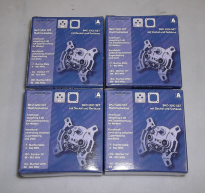 4 Stück  Multiline  BKD 5200 SET  Kabel TV  Antennendose  Stich / Enddose ClassA