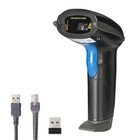 Laser 2.4G Wireless 1D Bar Code Scanners Readers for Computers Pc Laptop Barc.