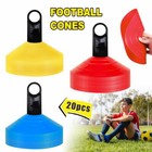20X Football Cones Training Marker Sports Markers Disc Soccer Rugby Plastic sets