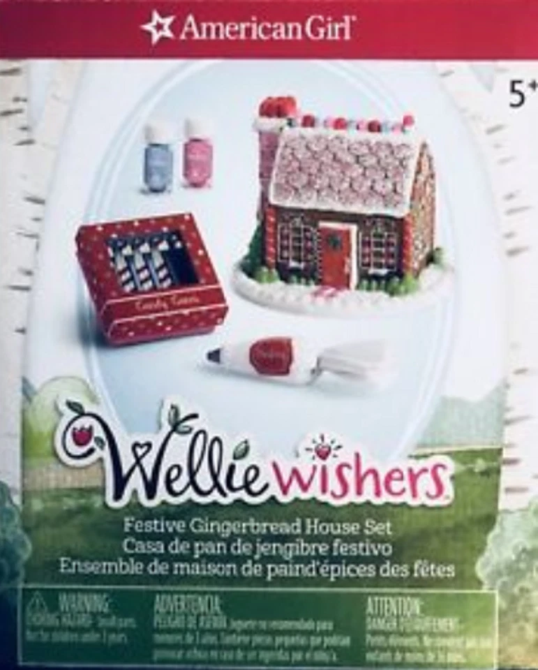 American Girl AG Wellie Wisher Festive Gingerbread House Set for Dolls - Image 3 of 3