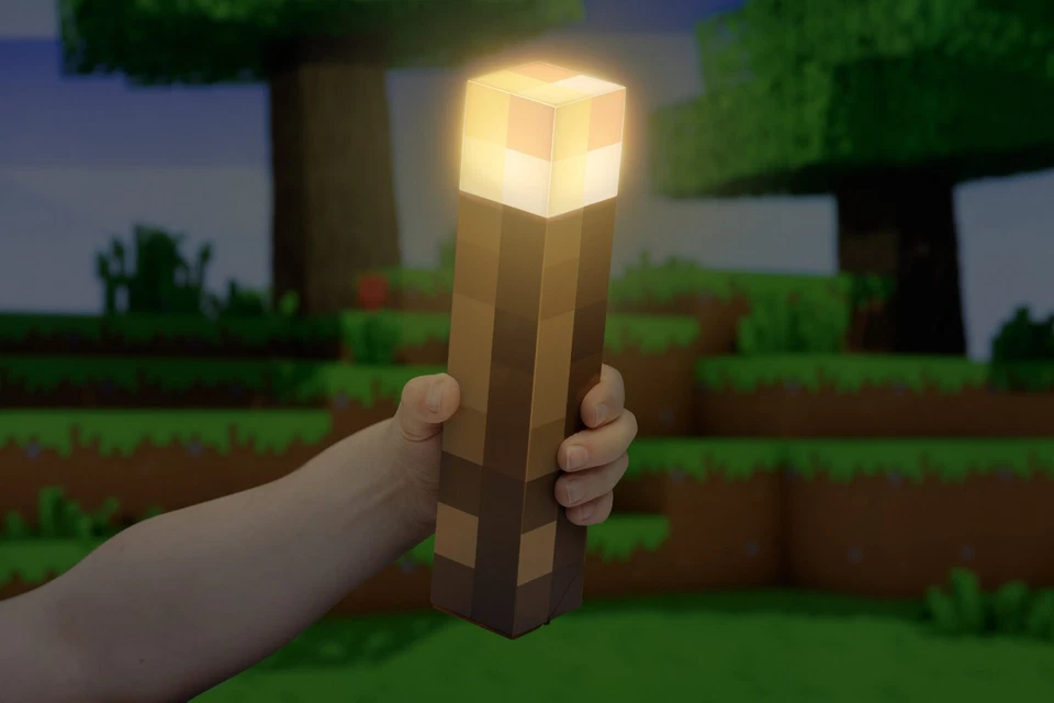 MINECRAFT Streichholz Lampe Leuchte Licht Wandlampe Wall Torch - Bild 2 von 4