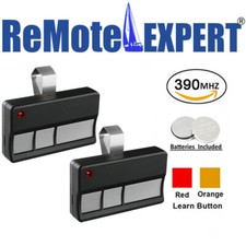 2PC Remote For Craftsman 139.53778 Red or Orange Learn Button Garage Door Opener
