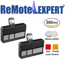 2PC Remote For Craftsman 139.53778 Red or Orange Learn Button Garage Door Opener