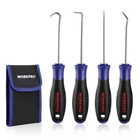 WORKPRO 4-Piece Precision Pick and Hook Set Mini Pick Set Mechanic Small Fuses