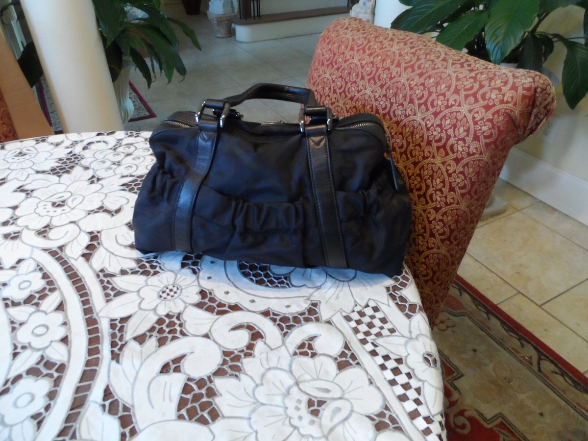 バーバリーブラックレーベル ビジネスバッグ ノバチェック ブラック ナイロン 革 Burberry Black Nova Check Nylon w/Leather Trim Shoulder Bag