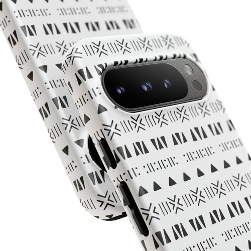 Black and White Southwestern Aztec Pattern Google Pixel Tough Cases - 第 15/131 張圖片