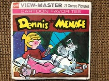 Vintage View-Master 3-Reel Set Dennis The Menace Cartoon Complete A252