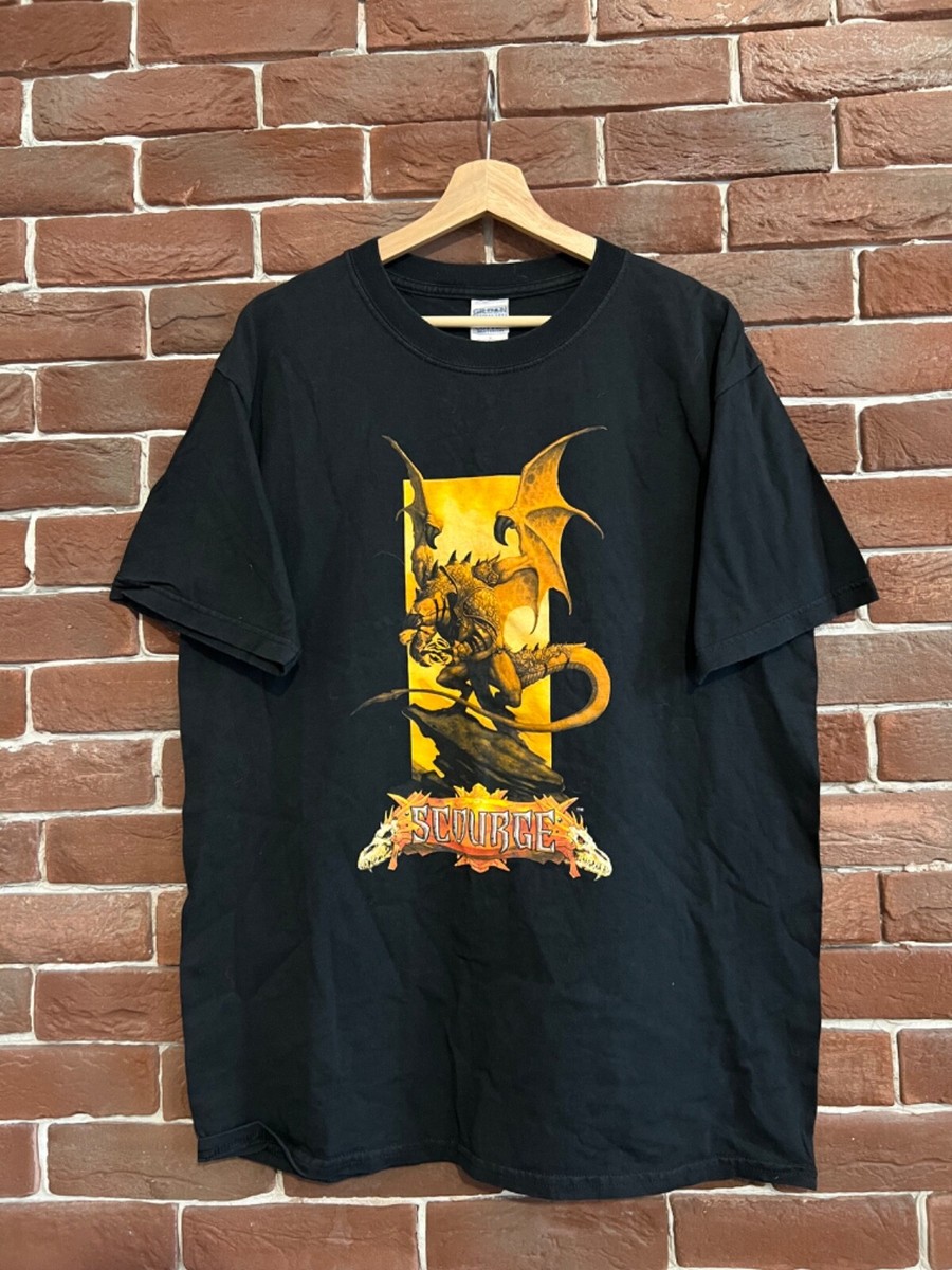 Vintage Game 2003 00s Magic The Gathering Scourge T-shirt L black