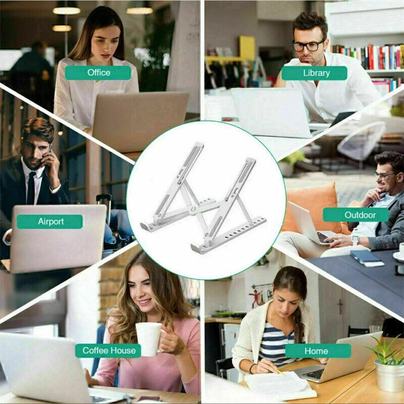 Foldable Adjustable Laptop Stand Portable Computer Desk for Notebook  