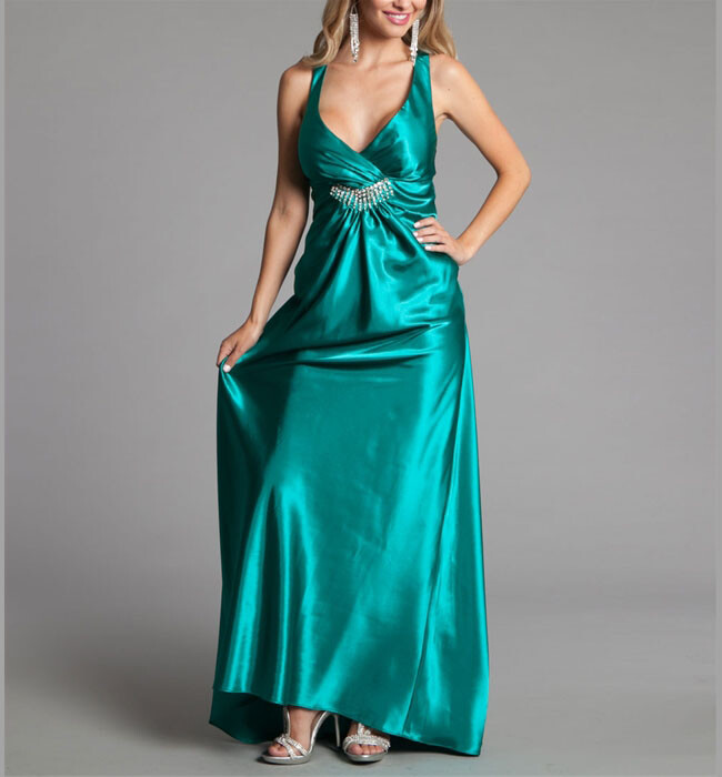 New Masquerade Jade Long Formal Gown Dress $120 Sleeveless Size 3 Prom NWT  | eBay