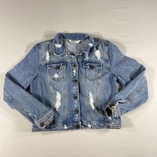 Highway Jeans Girls Large Distressed Jean Denim Jacket F