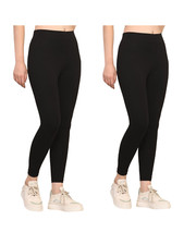 Cotton Yoga Pants – Stretchable, Breathable, and Comfortable | Black | Pack Of 4