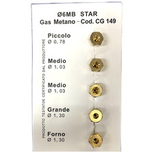 Ugelli cucina 6mb gas metano piano cottura 4 fuochi + forno Tecnogas