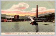 Cascade Mills. 1906 Berlin, New Hampshire Postcard. Great Condition!