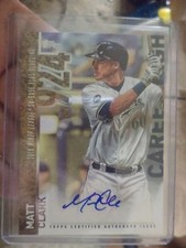 2015 TOPPS SERIES 2 MATT CLARK CAREER HIGH AUTO CARD # CHA-MCL