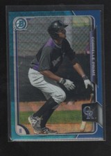 CORRELLE PRIME  2015 BOWMAN CHROME PROSPECTS BLUE WAVE REFRACTOR #BCP210