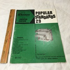Songs for Thomas Organ Pointer System Popular Standards No 29 Sheet Music 1961