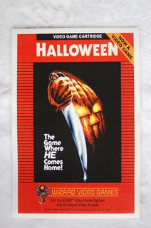 Halloween Video Game Promotional Poster Atari 2600 1980s
