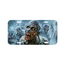 Zombie Monster Living Dead Horror Scary License Plate Auto Tag Plate Sign