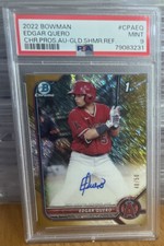 2022 Edgar Quero Bowman Chrome Gold Shimmer 40/50 PSA 9