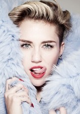 Miley Cirus Fur Poster