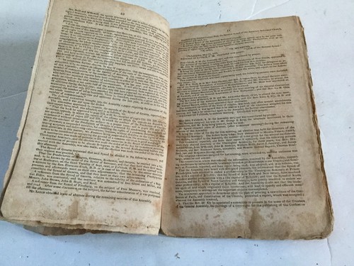 c1821 Minutes of General Assembly Presbyterian Church & Appendix Phila.Bradford - Picture 4 of 7