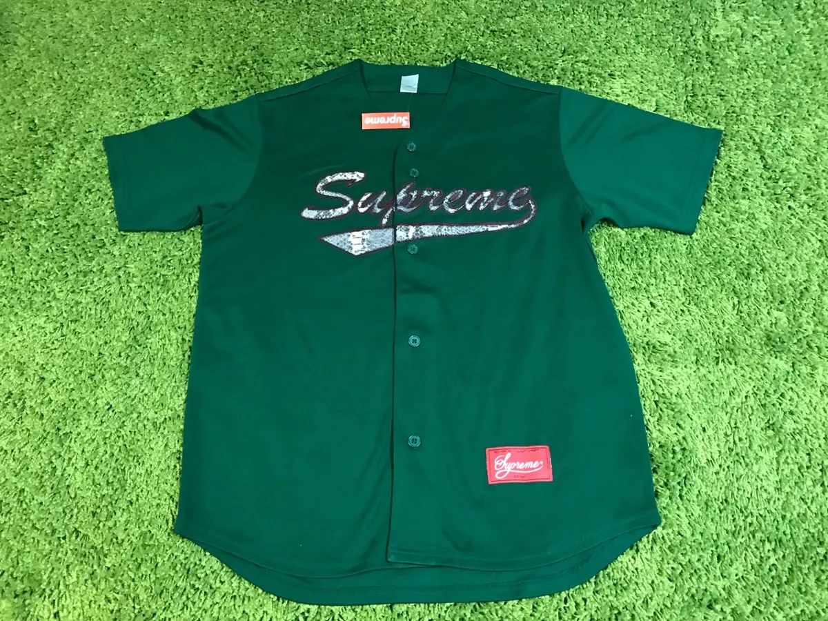 supreme baseball shirt