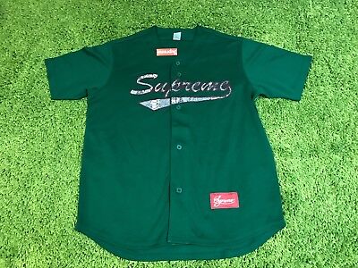 Supreme SnakeScript Logo Baseball Jersey