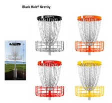 MVP Disc Golf Black Hole Gravity Permanent Basket - Choose Color