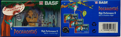 1 X BASF 90 DISNEY POCAHONTAS CASSETTE TAPE ORIGINALVERSIEGELT - FACTORY SEALED