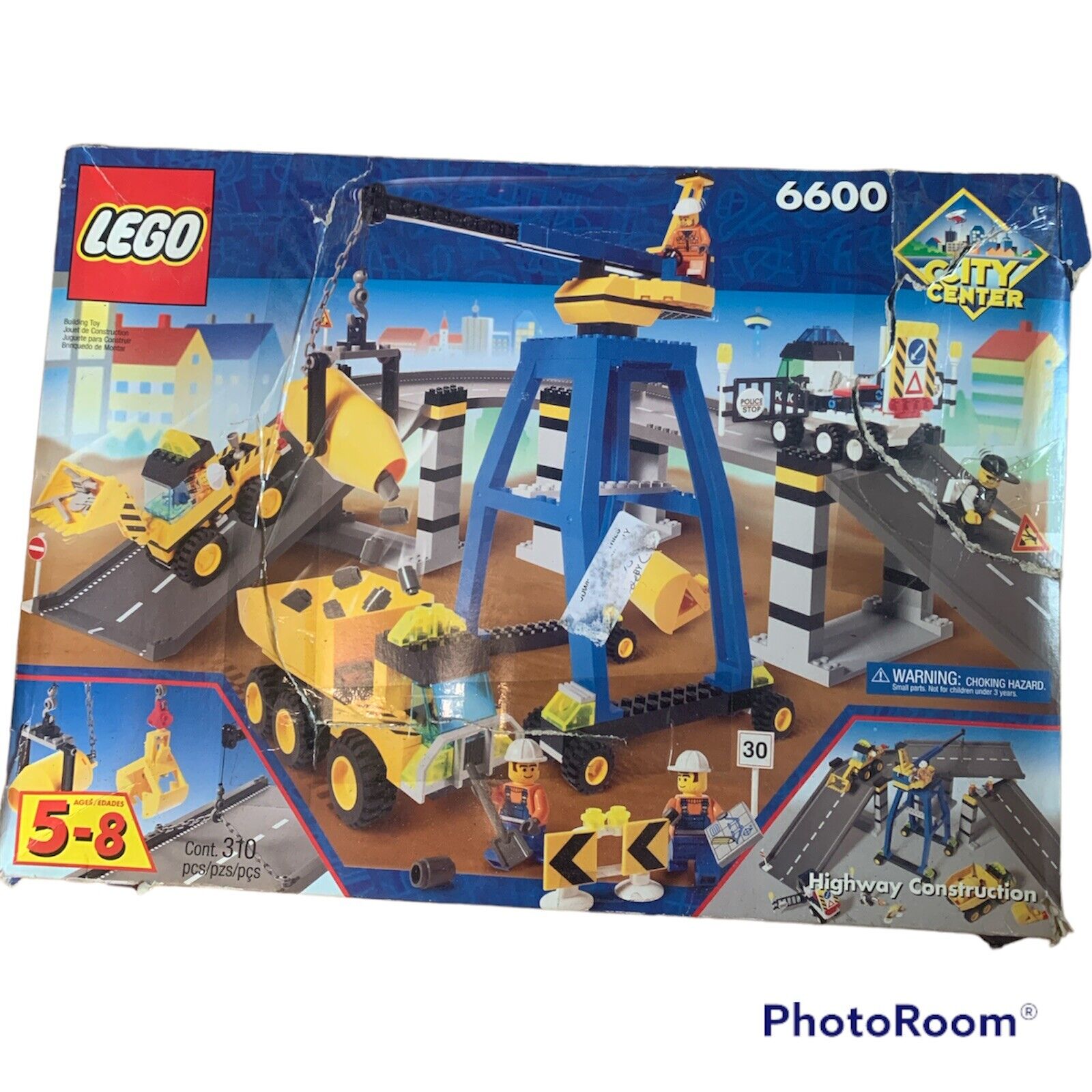 Snavset kunst buket LEGO CITY CENTER #6600 Highway Construction - Retired Rare DAMAGED BOX -  Sealed | eBay