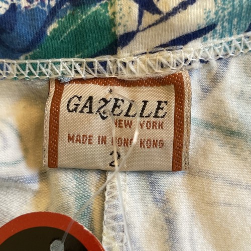 NEW Gazelle New York Vintage Men’s Swim Brief Blue Green Print Size 2 NEW W/TAGS - Picture 10 of 14
