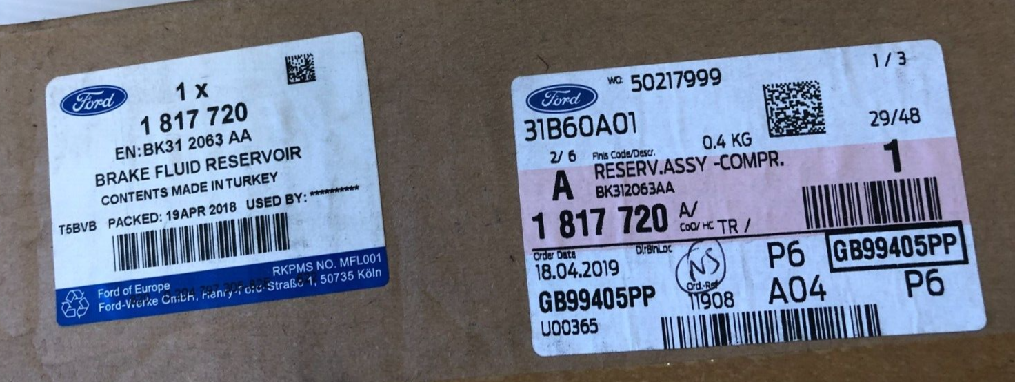 Genuine Ford Compressed Air Reservoir 1817720 for sale online | eBay