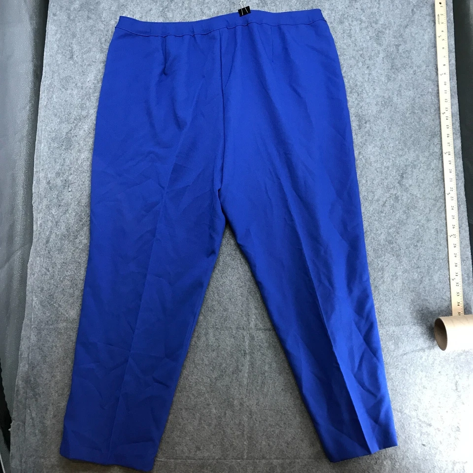 Pantalones Bendover para mujer talla 32T azul real cintura elástica pierna recta Foto 2 de 4