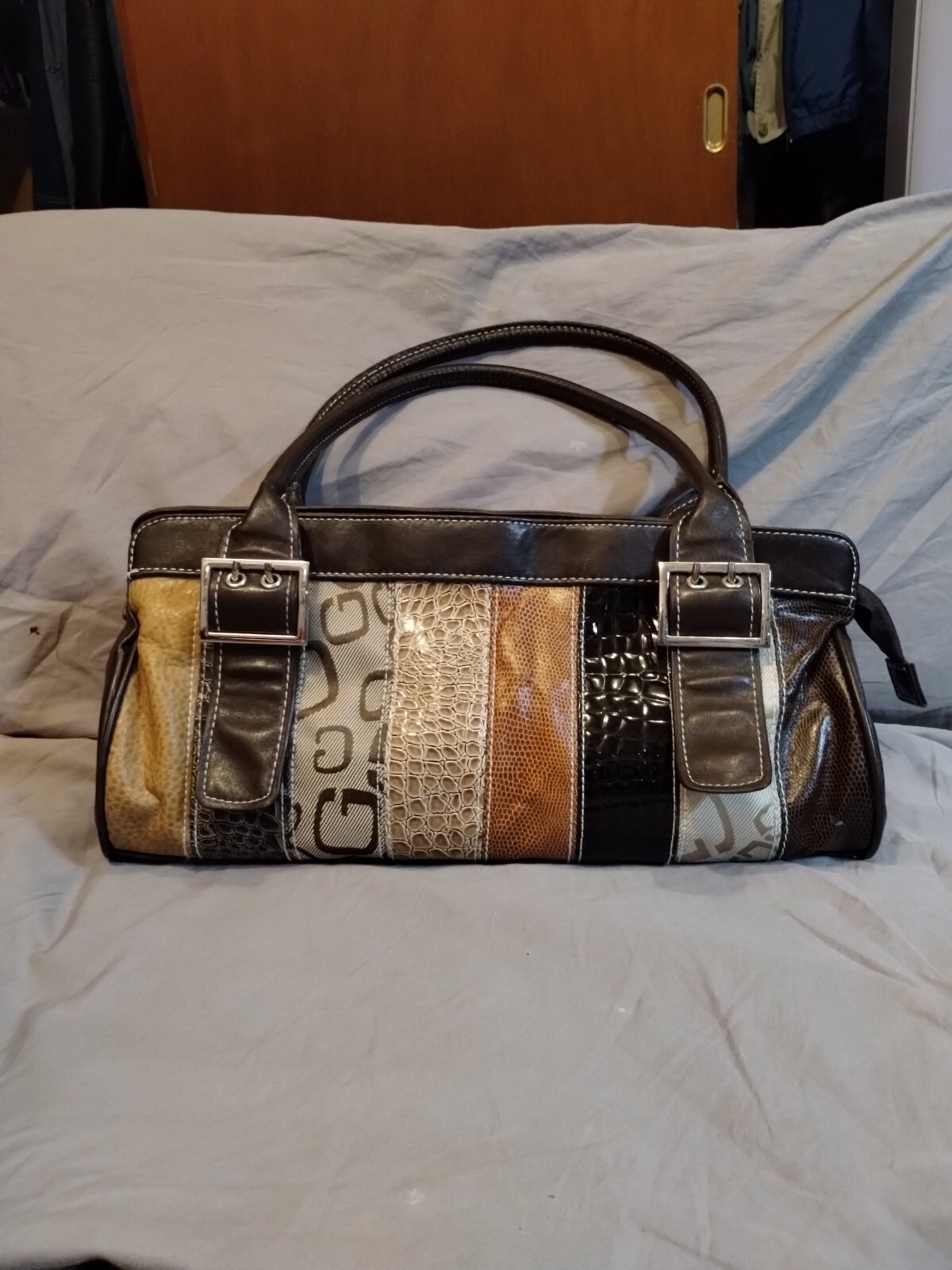 Unique Patchwork Shoulder /Top Handle Bag - image 1