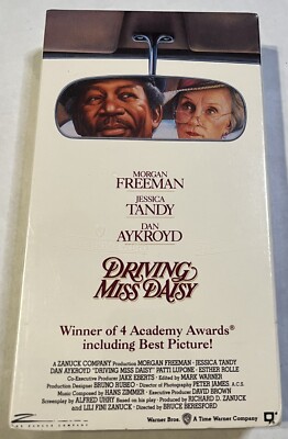 Driving Miss Daisy (VHS, 1990) Morgan Freeman Jessica Tandy NEW SEALED