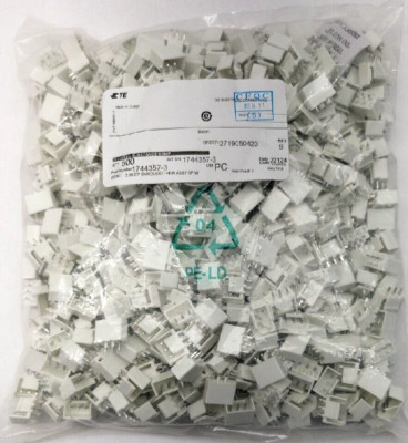 BAG OF 500, TE PCB Mount Header, Vertical, Wire-to-Board, 3 Position, 1744357-3