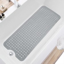 Bath Tub and Shower Mats, Non-Slip 40 X 16 Inch Extra Long Bath Mat, Machine Was